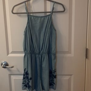 Denim romper